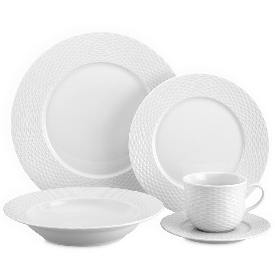 Pillivuyt Basketweave Porcelain Dinnerware Collection Williams Sonoma AU